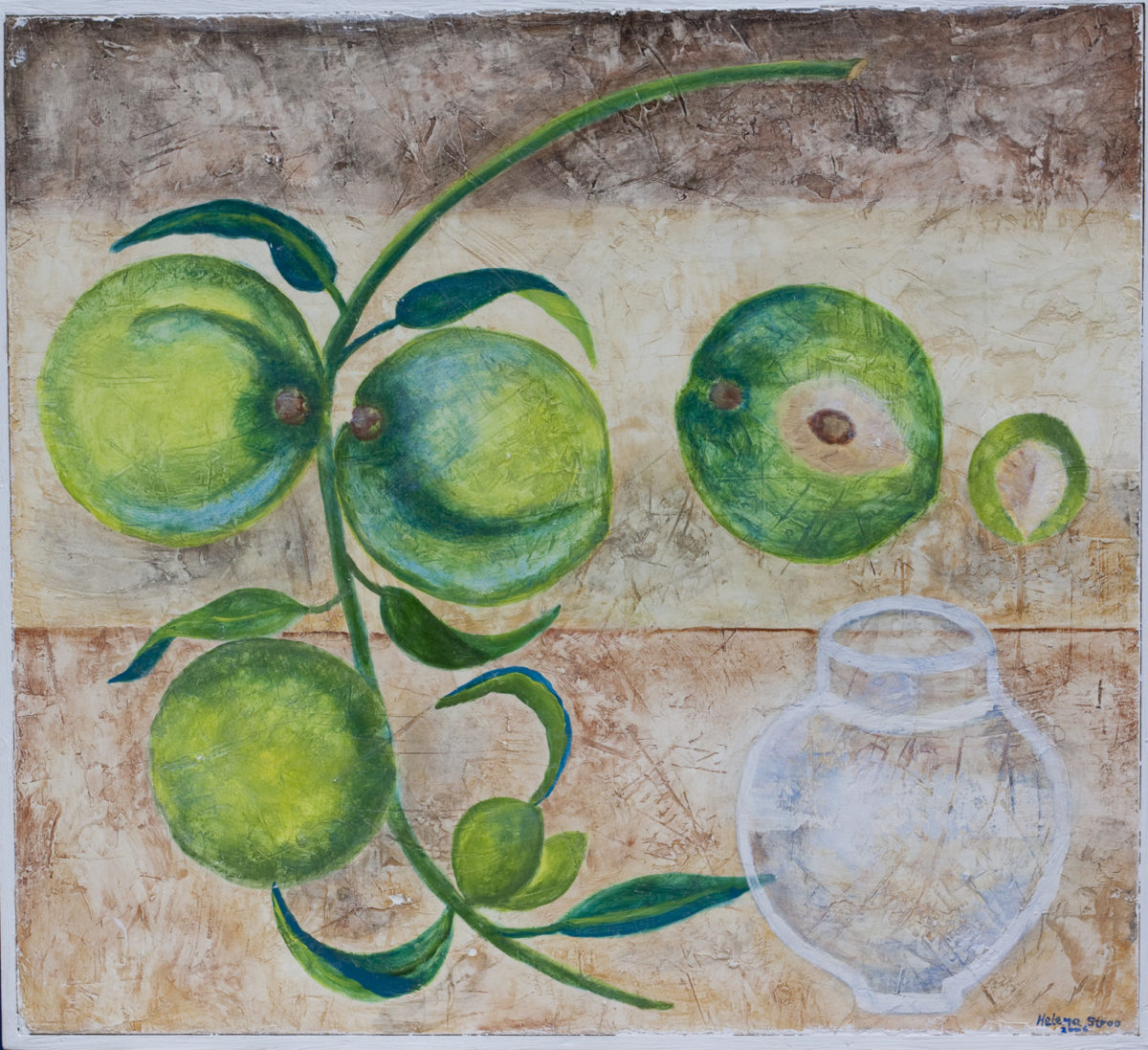 Stilleven met perziken uit Pompeï