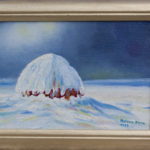 Hooiberg in de winter