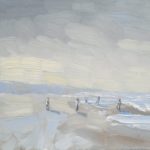 Zon breekt door op strand van Walcheren