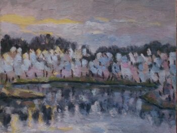 Kreek bij Veere in januari