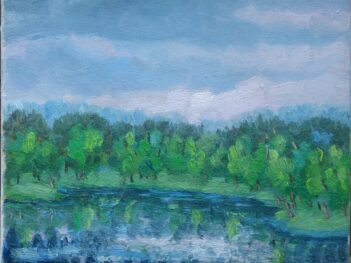 Kreek bij Veere in maart