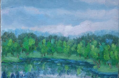 Kreek bij Veere in maart