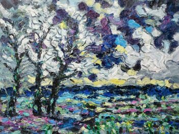 Drie bomen landschap Walcheren