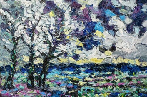 Drie bomen landschap Walcheren