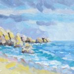 Rotsen Lesconil Finistere zacht daglicht