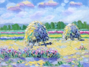 Ruiters met bloemen Giglia tricolor Walcheren