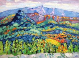 Bergen Beauvoisin, zicht op Mont Ventoux