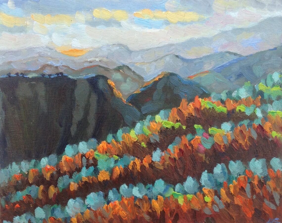 Ligurische Alpen late namiddag