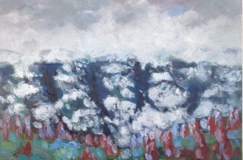 Ligurische Alpen mist