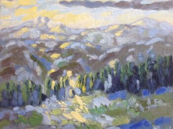 Ligurische Alpen morgenzon