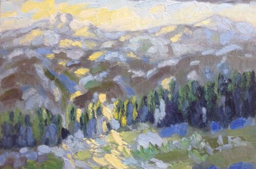 Ligurische Alpen morgenzon