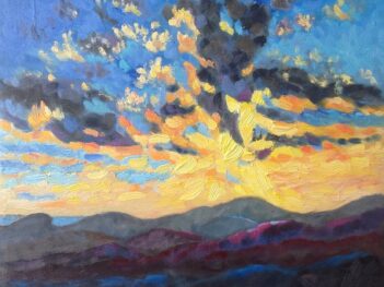 Ligurische Alpen hemelvuur