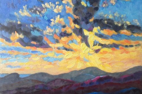 Ligurische Alpen hemelvuur