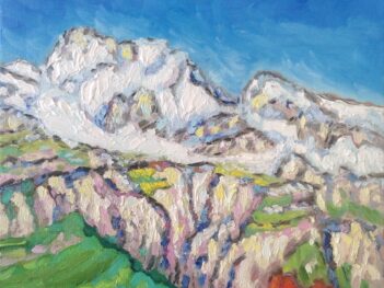 Ligurische Alpen besneeuwde Monte Toraggio