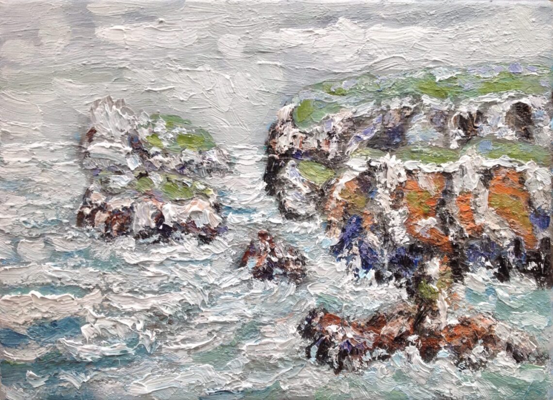 Pointe du Van Finistere bewolkt