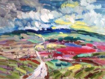 Landschap bij Chateauneuf-du-Pape