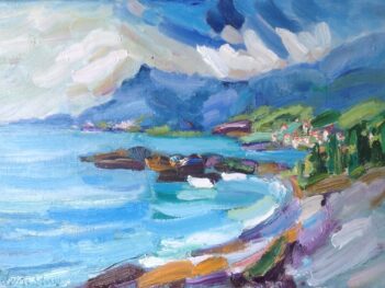 Bordighera zicht op Ventimiglia Menton