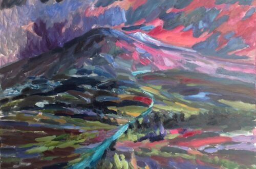 Mont Ventoux hiver soleil couchant