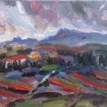 Vallée de Rhône près de Chateauneuf-du-Pape