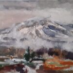 Mont Ventoux sneeuw en mist