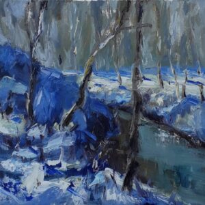 Sneeuw park Toorenvliedt
Olieverf op linnen - 24 x 30 cm
