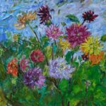 Dahlia’s in de tuin