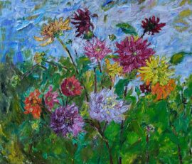 Dahlia’s in de tuin