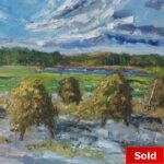 Zoutelande hooibergjes in de vroege morgen